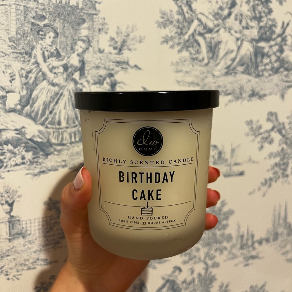 DW Home Birthday Cake Scented Candle - Black and White